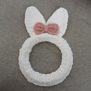 White and Pink Bunny Ear Wall Decor